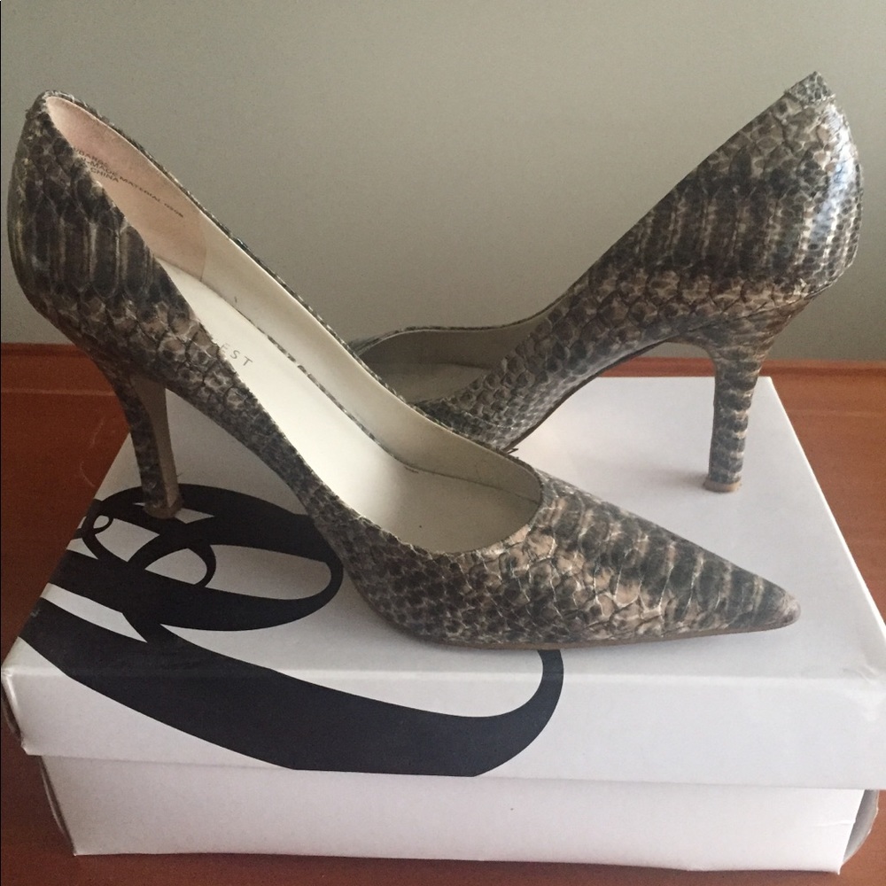 Nine West Snake Skin Pointy Heel